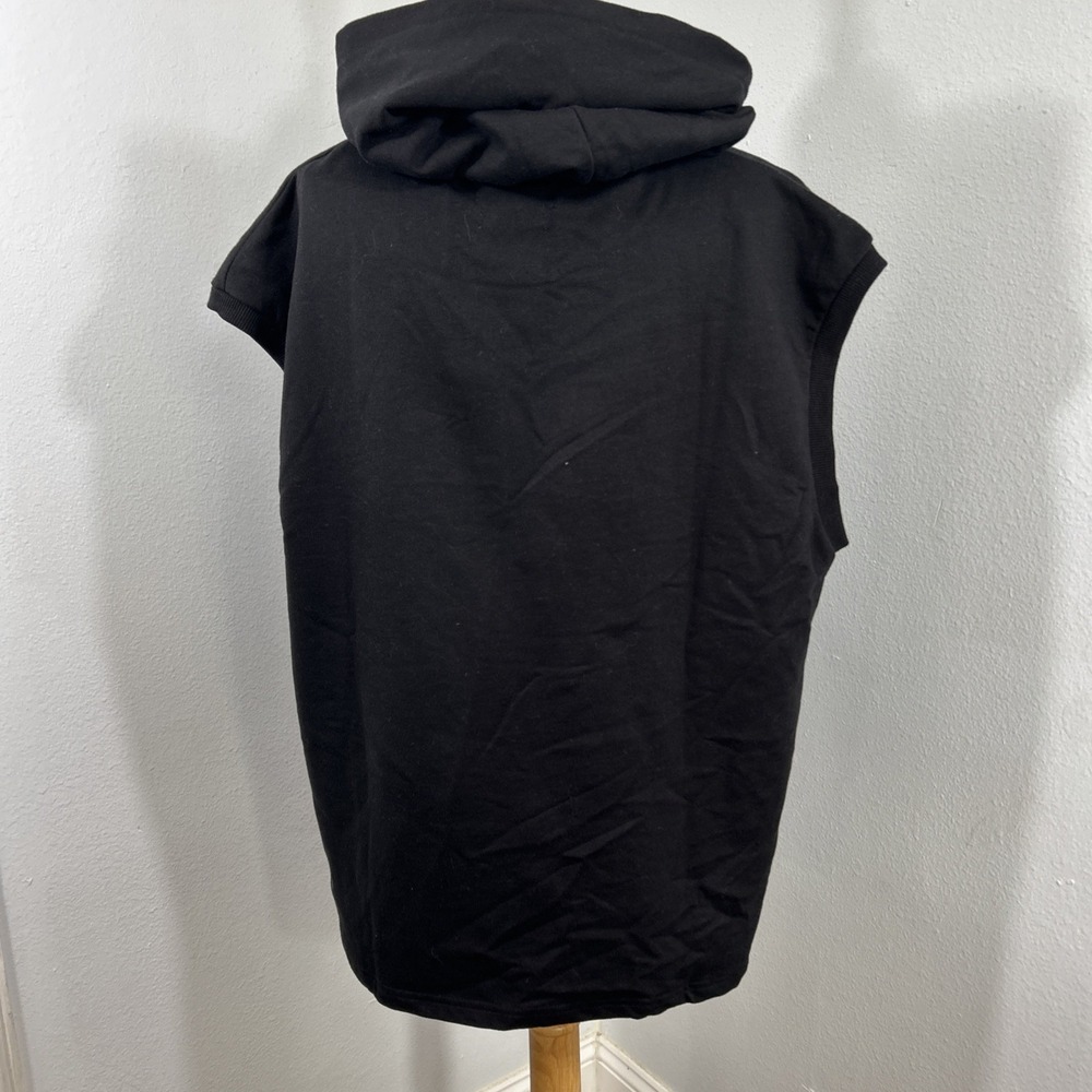 Noize Black Sleeveless Hoodie - Picture 3 of 10